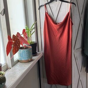 Maurices Vibrant Terracotta Slip Dress